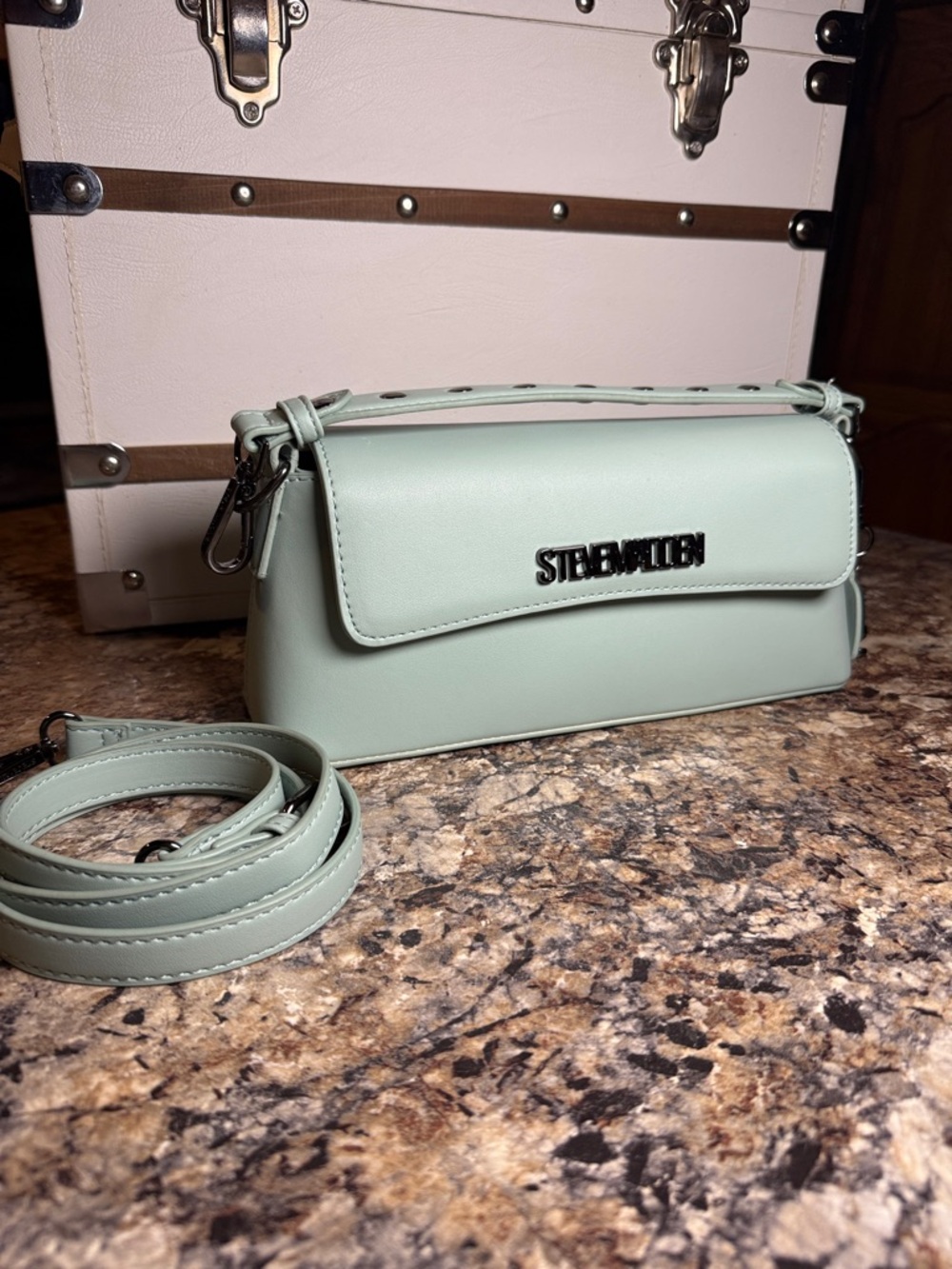 Steve Madden Pale Mint Green Crossbody Bag
